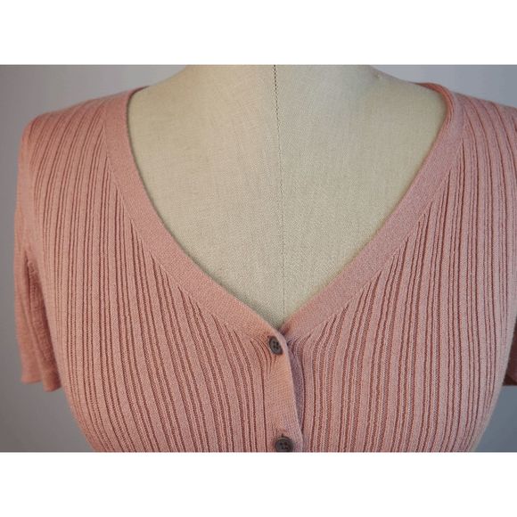 AMERICAN EAGLE | NWT American Eagle Ribbed V-neck Crop Top Size MEDIUM - Picture 3 of 8